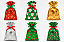 Embalagem Saco Presente Metalizado Natal C/100 (Sortido) - Imagem 1