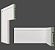 Rodapé e Guarnição Branco em MDF 10cm ULTRA com friso fino 1003- preço por barra com 15mm de espessura e 2,40 metros lineares * - Imagem 1