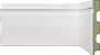 Rodapé Branco em MDF ULTRA 12cm com friso moderno - modelo 1202 - preço por barra com 15mm de espessura e 2,40 metros lineares * - Imagem 1