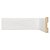 Rodapé e Guarnição Branco em MDF 10cm sem friso -curvo - preço por barra com 15mm de espessura e 2,40 metros lineares * - Imagem 1