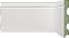 Rodapé Branco em MDF ULTRA 12cm com friso fino - modelo 1203 - preço por barra com 15mm de espessura e 2,40 metros lineares * - Imagem 1