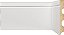 Rodapé Branco em MDF 12cm com friso fino - modelo 1203 - preço por barra com 15mm de espessura e 2,40 metros lineares * - Imagem 1