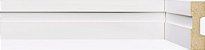 Rodapé e Guarnição Branco em MDF 5cm com friso moderno - preço por barra com 15mm de espessura e 2,40 metros lineares * - Imagem 1