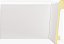 Rodapé de sobrepor Branco em MDF 15cm  sem friso moderno 15mm espessura - preço por barra com 15mm de espessura e 2,40 metros lineares - Imagem 1