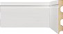Rodapé Branco em MDF 12cm com friso moderno - modelo 1202 - preço por barra com 15mm de espessura e 2,40 metros lineares * - Imagem 1