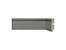 Rodapé 456 cinza titanium de poliestireno com 7 cm de altura Santa Luzia - Preço da barra com 2,40 ml - Imagem 1