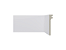 Rodapé 548 sobrepor branco de poliestireno com 11 cm de altura Santa Luzia - Preço barra 2,40 m - Imagem 1