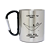 Caneca Inox com Mosquetão Conectado na Rede - Imagem 1