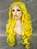 Peruca Sintética Lace Front Amarelo Ondulado - Imagem 4