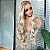 LACE FRONT KAMILLA PLATINADA COM MECHAS 13 x 4 - Imagem 1