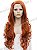 Peruca Sintética Lace Front Premium Ruiva Ondulado - Imagem 1