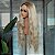 LACE FRONT KÁTIA PLATINADA COM MECHAS E RAIZ 13 X 4 - Imagem 2