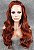 Peruca Sintética premium lace front Ruiva - Imagem 1