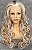 Peruca Lace Front Premium  Branca Com Mechas - Imagem 1