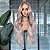 FULL LACE FRONT JANNA CINZA PLATINADA COM RAIZ 13 X 6 - Imagem 1