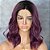 Lace Front Dani Roxo Escuro com Raiz - Imagem 1