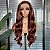 FULL LACE FRONT JADE MARROM AVERMELHADO 13 X 6 - Imagem 1