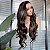 FULL LACE FRONT JADE CASTANHO ESCURO COM MECHAS 13 X 6 - Imagem 2