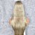 Lace Front Melissa Loiro Creme lisa - Imagem 2