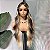 Wig Jade Loiro Bege com raiz esfumada castanho médio - Imagem 6