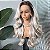 FULL LACE FRONT JADE CINZA PLATINADO COM RAIZ ESCURA ESFUMADA 13 X 6 - Imagem 6