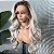 FULL LACE FRONT JADE CINZA PLATINADO COM RAIZ ESCURA ESFUMADA 13 X 6 - Imagem 9