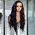 FULL LACE FRONT KÁTIA PRETA COM MECHAS VINHO 13 x 6 - Imagem 4