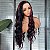 FULL LACE FRONT KÁTIA PRETA COM MECHAS VINHO 13 x 6 - Imagem 5