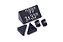 Kit Combo 190 peças - Preto com Branco (p/ Mesa) - Imagem 3