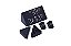 Kit Combo 190 peças - Preto com Prata (p/ Mesa) - Imagem 3