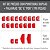 Kit Combo 190 peças - Vermelho com Branco (p/ Mesa) - Imagem 9