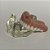 Manequim Odontológico Overdenture Barra clip Inferior 2 Implantes - Imagem 1