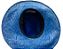 Chapéu ABK2 Juta Azul Roral Faixa Transada Creme - Imagem 2