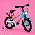 Bicicleta Infantil Aro 14 rosa 3 a 7 Anos Estilo Shark com LED + Pneu Grosso + R - Imagem 4