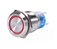 Chave de metal de 12 mm Autotravante de luz 12V vermelho - Imagem 1
