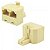 JACK MODULAR 2XRJ45 FEMEA x RJ45 MACHO - Imagem 2