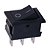 CHAVE GANGORRA ON/OFF 3 POLOS PRETA 6A-250V - Imagem 1