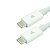 CABO TIPO C PREMIUM - TIPO C 3.1 + TIPO C 3.1 - 5GB - 1M - BRANCO - Imagem 1