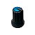 KNOB ROTATIVO ESTRIADO AZUL 15MM X 20MM - Imagem 1