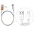 CABO TYPE C USB 3.0 BRANCO 80CM PARA DADOS - KAP-306-TY - Imagem 1