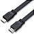 CABO HDMI 2.0 ACHATADO 1 METRO CONECTOR BANHADO A OURO FULL HD 1080P - Imagem 1