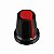 KNOB ROTATIVO COM TAMPA PEQ VERMELHO 18MM X 19,7MM - Imagem 1