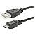 CABO USB 2.0 - USB A MACHO + MINI USB (V3) 2.0 - 1.80M - PRETO - Imagem 1