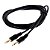CABO AUXILIAR P2 X P2 3.5MM PRETO - 00811 - Imagem 1
