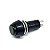 CHAVE PUSH BUTTON C/TRAVA PSB-11A PRETA - 2 TERMINAIS - Imagem 1