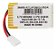 BATERIA RECARREGAVEL LI-POLIMERO 3,7V 400MAH- 802035 - Imagem 1