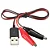CABO USB COM PAR DE GARRAS JACARE - Imagem 1