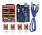 KIT Shield V3 Arduino Uno R3 Compatível Cabo USB - Imagem 1