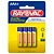 PILHA PALITO RAYOVAC - 4 UNIDADES - AAA - Imagem 1