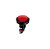 BOTAO ARCADE FLIPERAMA ILUMINADO 45mm - VERMELHO - Imagem 1
